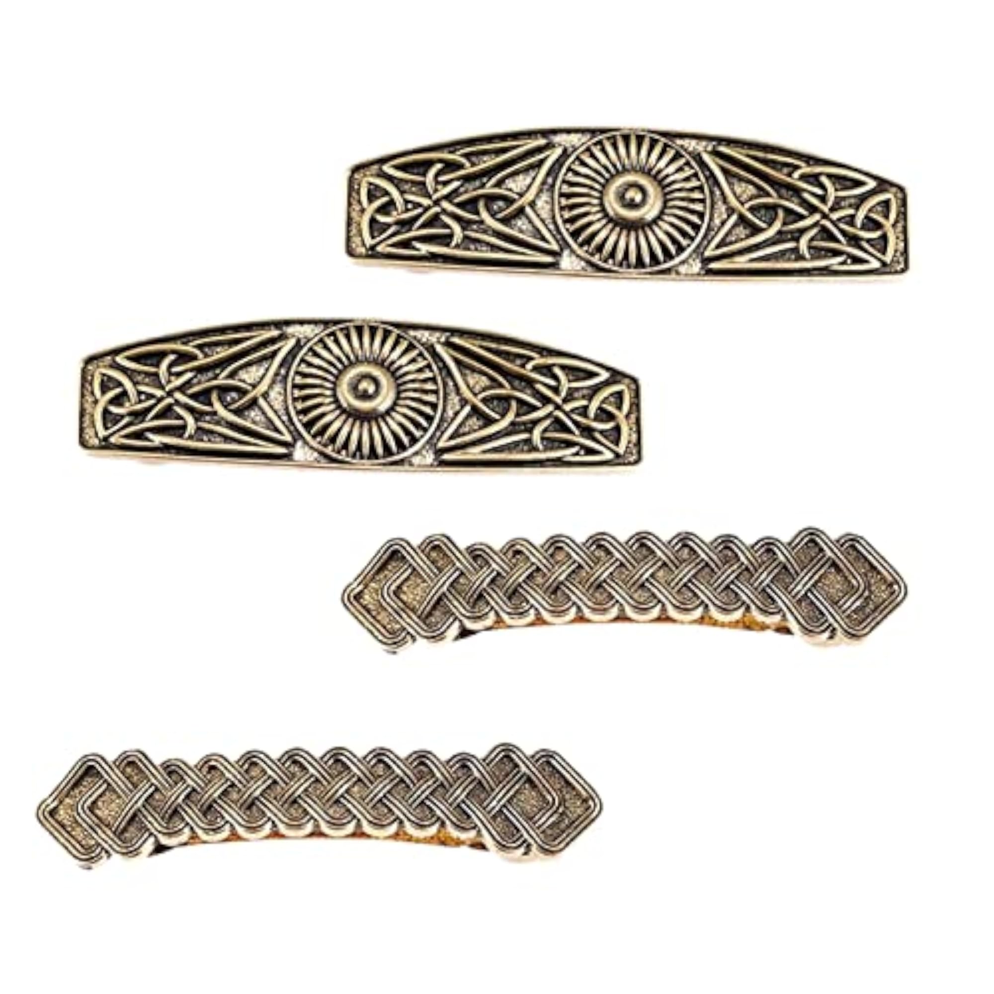 4pcs Viking Celtic Carved Hairpin Hair Clip